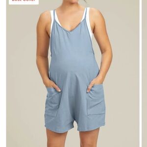 Like new! Size large maternity jumpsuit